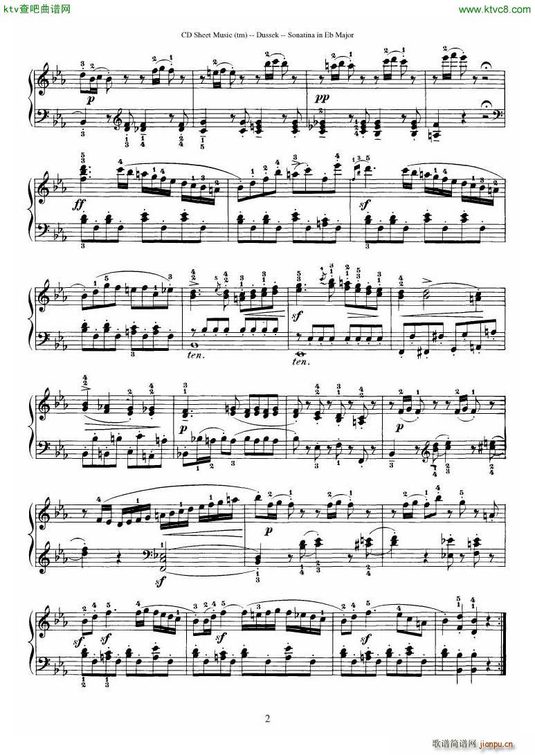 Dussek Sonatina in G Major(����V)31