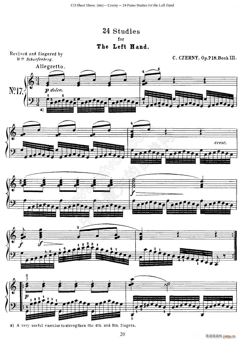 Czerny 24 Piano Studie 17 24 ܇(ch��)���� 24����پ�����(����V)1