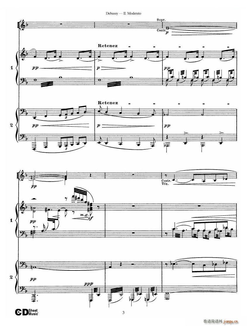 Debussy Printemps II Printemps II(ʮ�ּ�����)3