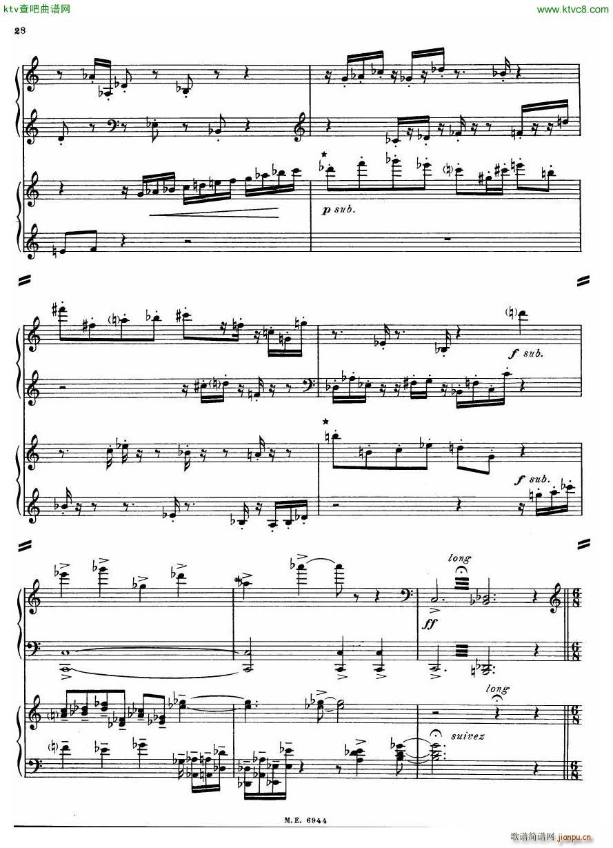 Auric Partita for two pianos(����V)21