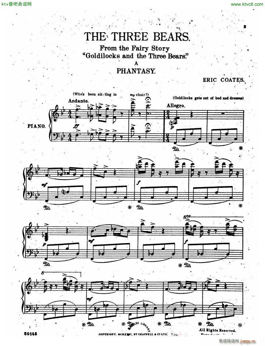 Coates The Three Bears Phantasy(����V)3