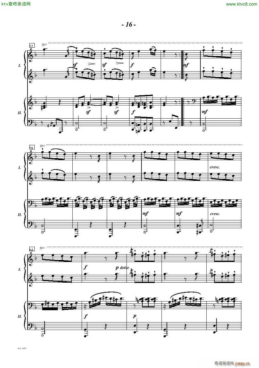 Diabelli Sonata Op33 For Two Pianos(����V)16