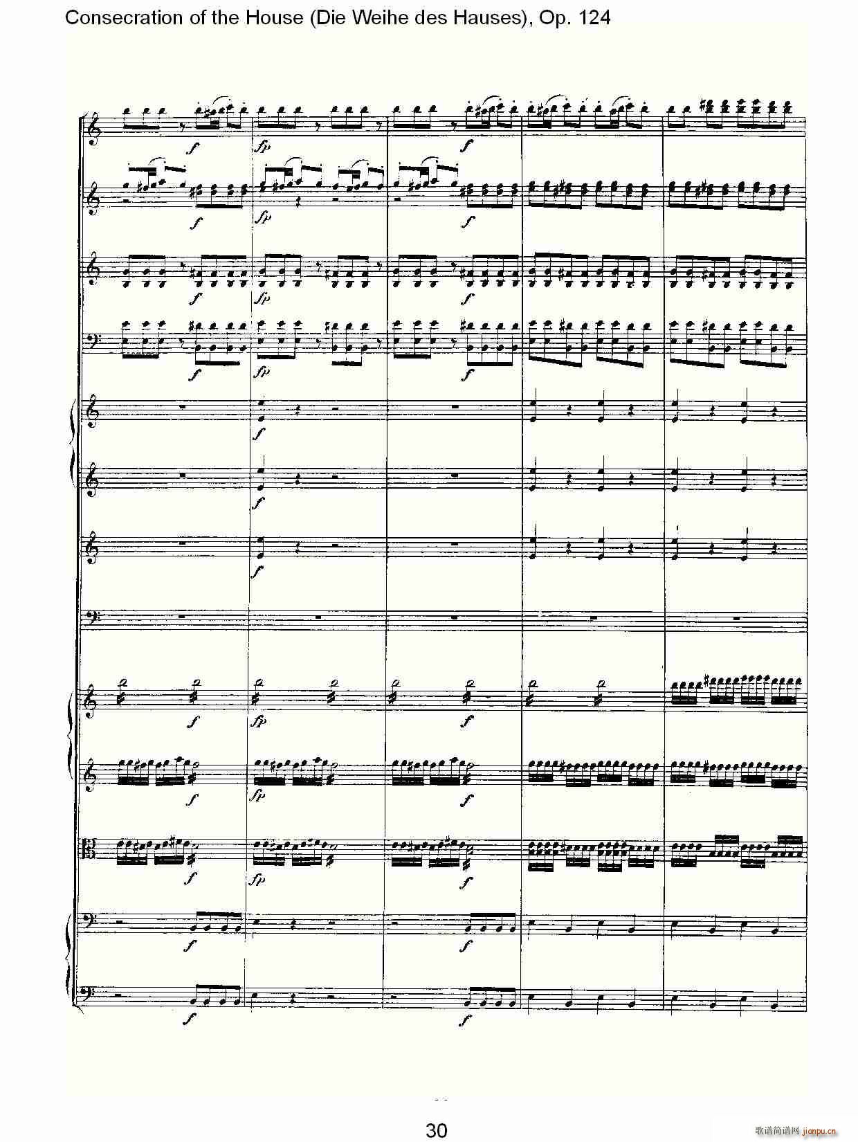 Die Weihe des HausesOp. 124(ʮ�ּ�����)30