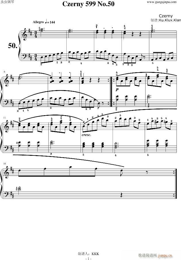 Czerny 599 No.50(����V)1