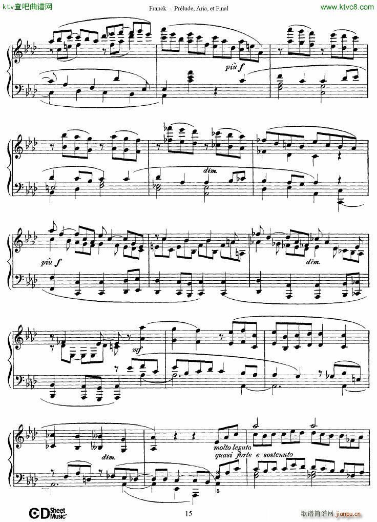 Franck Pr��lude Aria et Final(����V)3