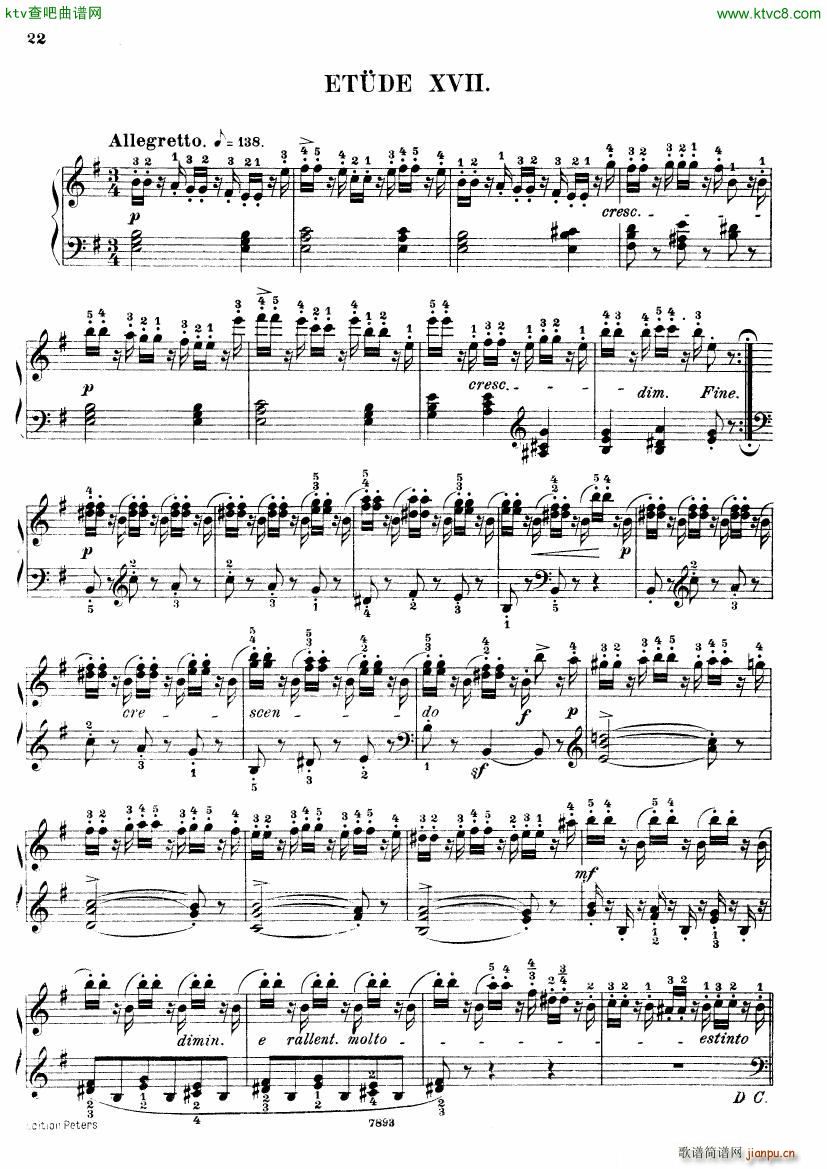 Henri Bertini 1798 1876 25 Easy Etudes Op 100(����V)23