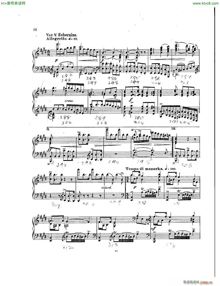 Antipov op 3 Variations(����V)11