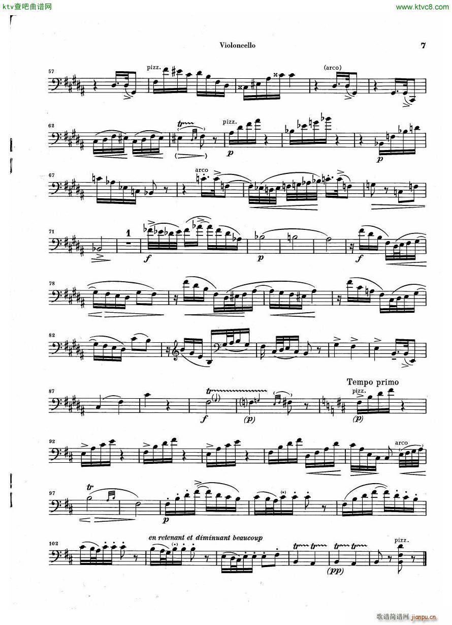 Debussy Piano Trio in G parts(����V)15