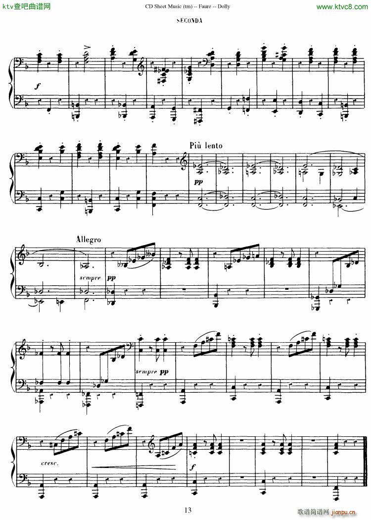 Faur�� op 56 Dolly Suite(����V)14