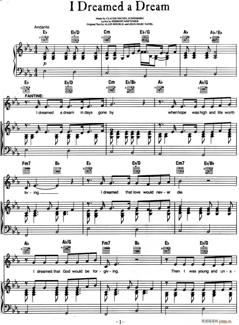 I Dreamed a Dream ����(l�� )�� ���K���� Les Miserables �x��(ʮ�ּ�����)1