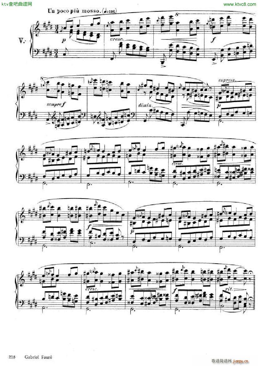 Faur�� Theme et variations opus 73(����V)8
