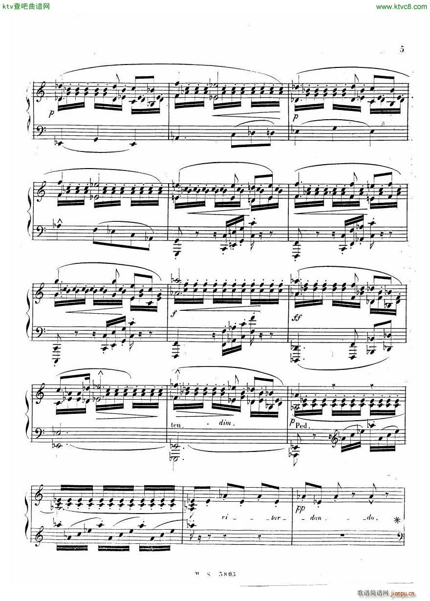 Dreyschock etude Le Tremolo(����V)5