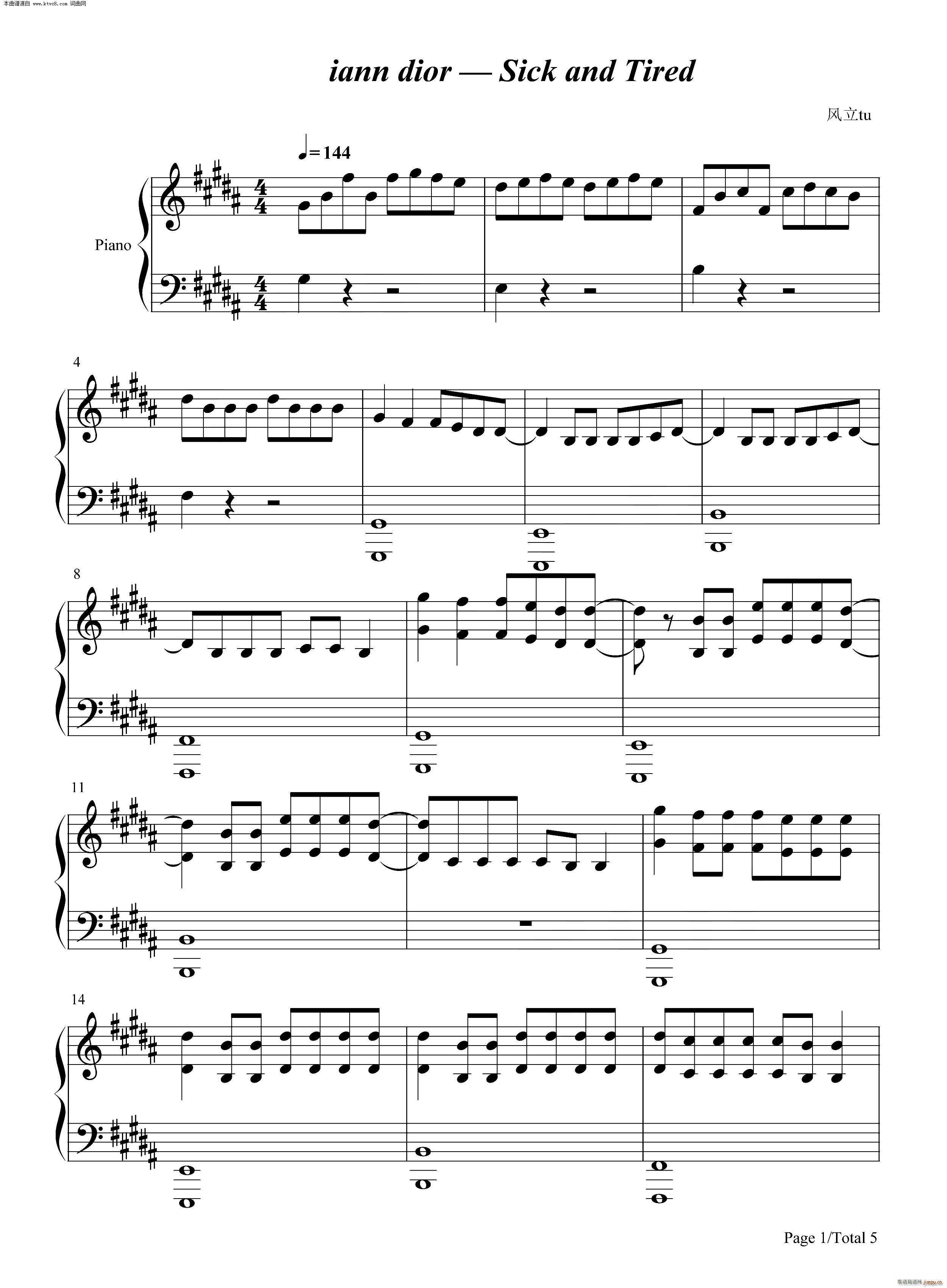 Sick and Tired(ʮ�ּ�����)1