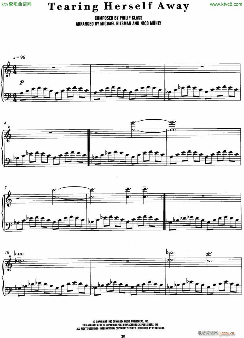 Philip Glass The Hours complete book(����V)36