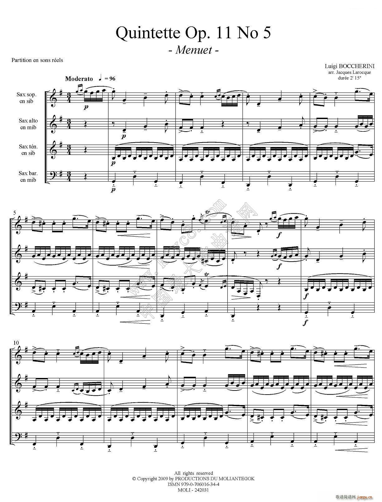 Quintette Op 11 No 5 ������(���V)1