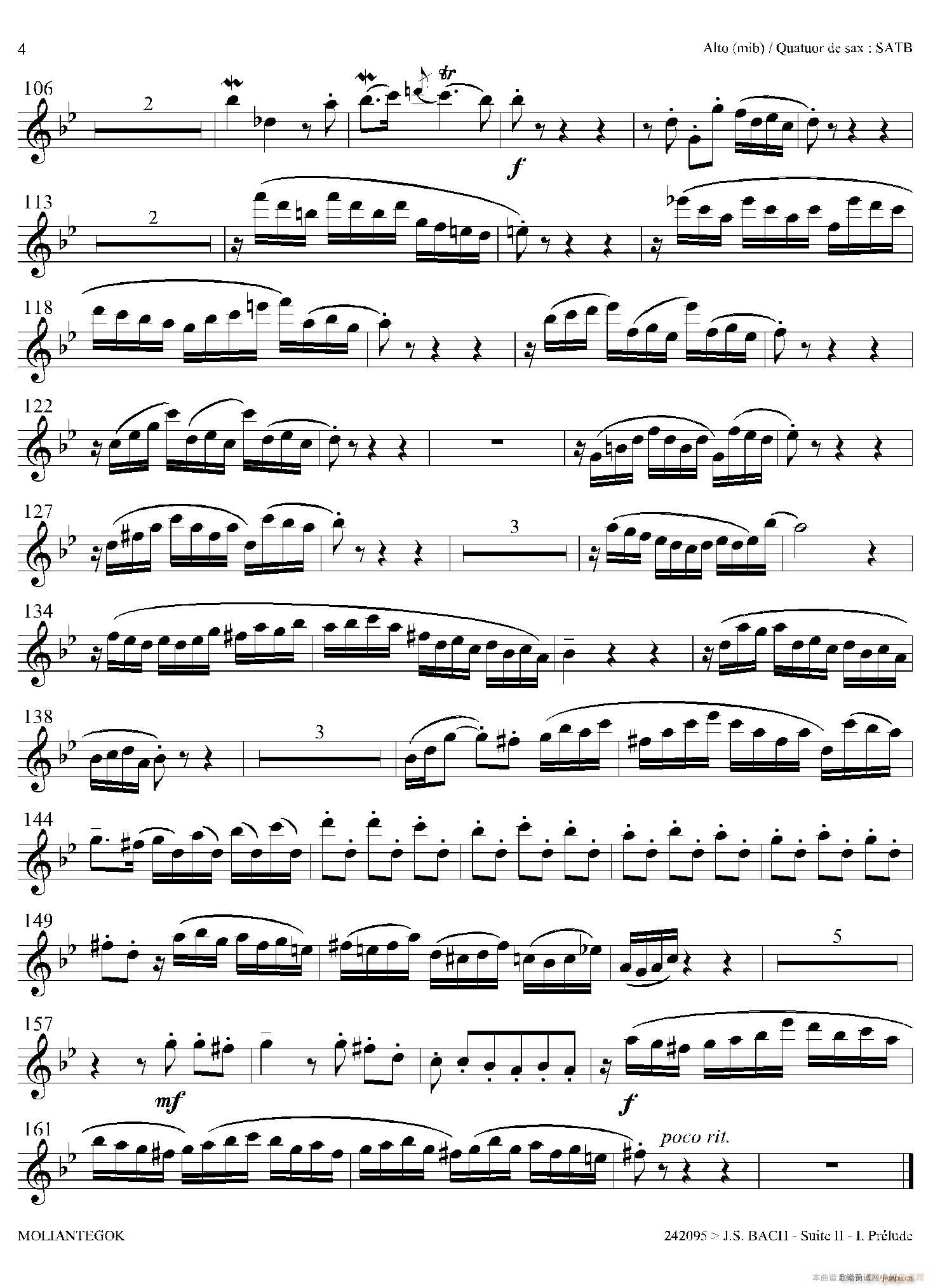 Suite anglaise No 2 BWV 807 �����M��֮�� ǰ���� �����_��˹(ʮ�ּ�����)3