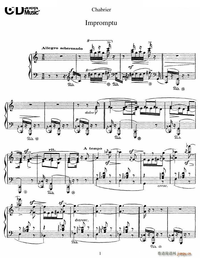 Chabrier Impromptu Impromptu(ʮ�ּ�����)1