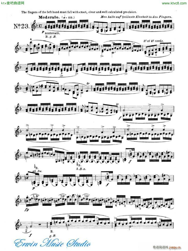 �_�� 24�׾�����Pierre Rode 24 Studi Per violino 17 24(ʮ�ּ�����)13