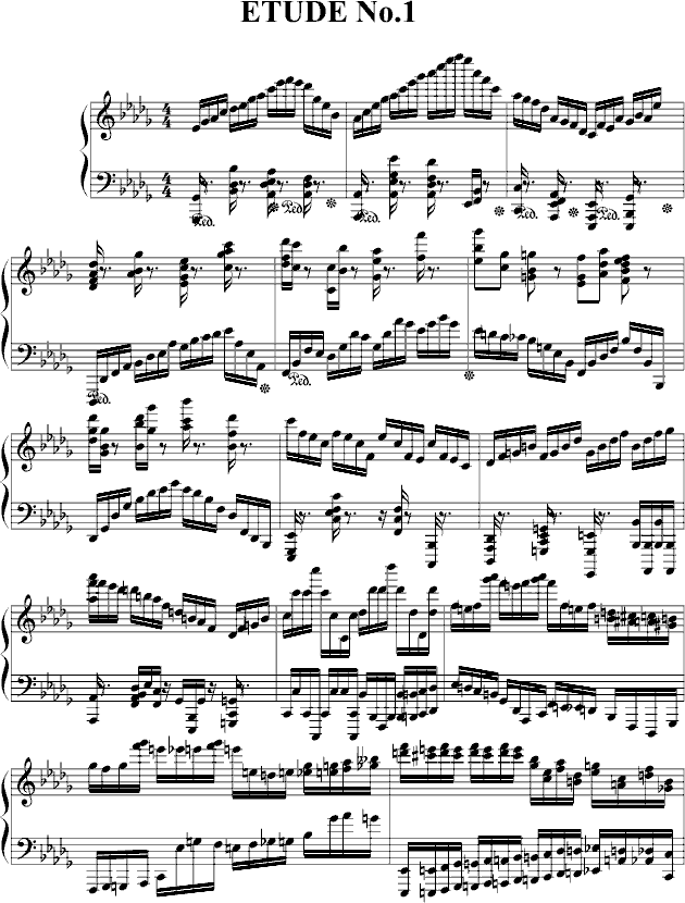 ETUDE  No.1(����V)1