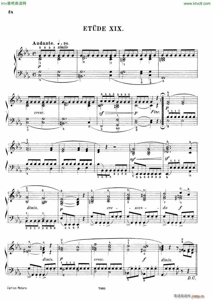 Henri Bertini 1798 1876 25 Easy Etudes Op 100(����V)25