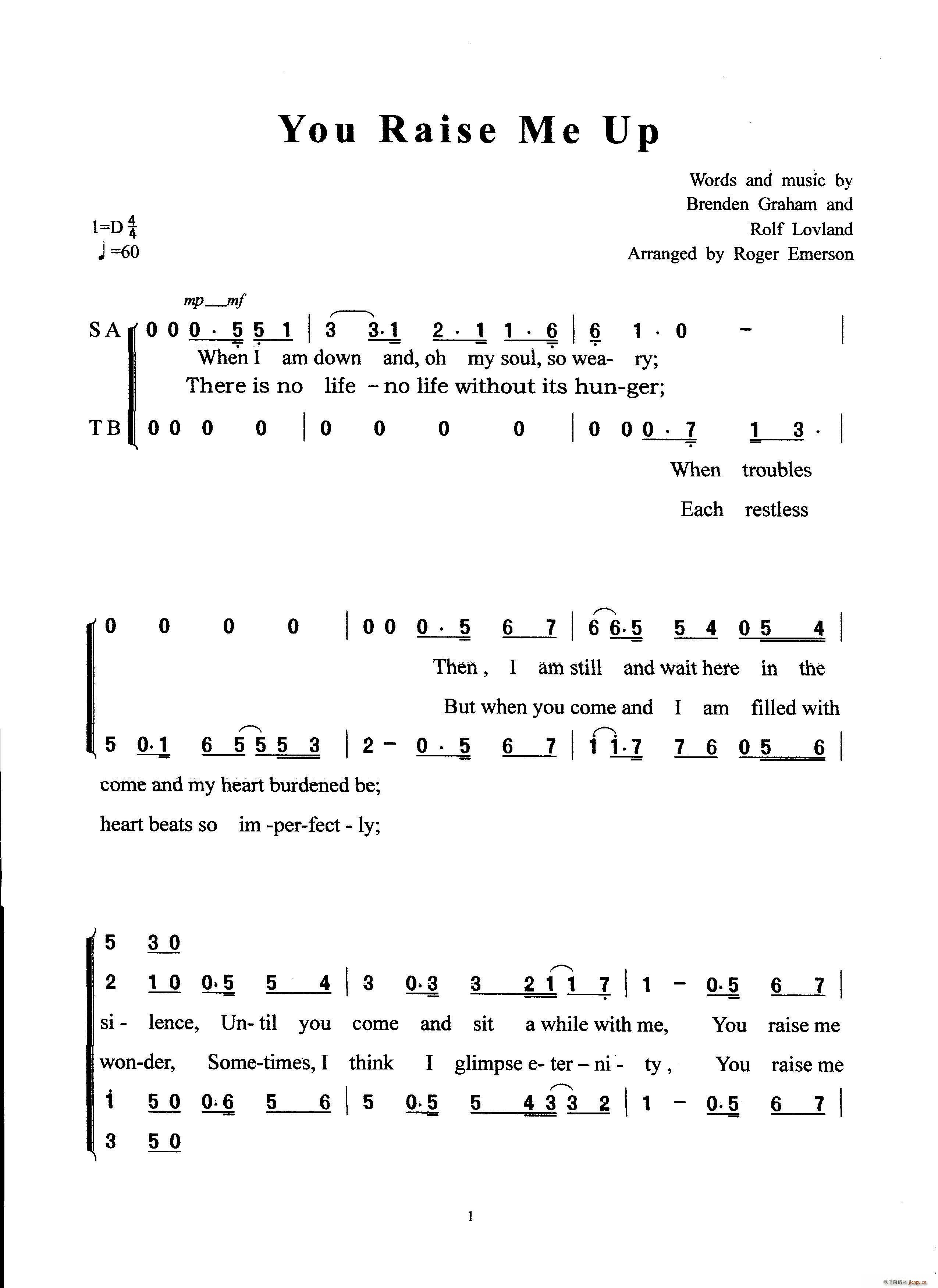 You Raise Me Up(ʮ�ּ�����)1