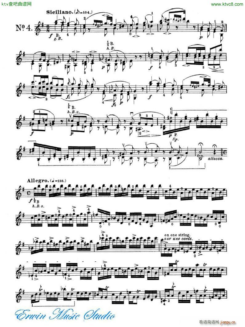 �_�� 24�׾�����Pierre Rode 24 Studi Per violino 01 08(ʮ�ּ�����)7