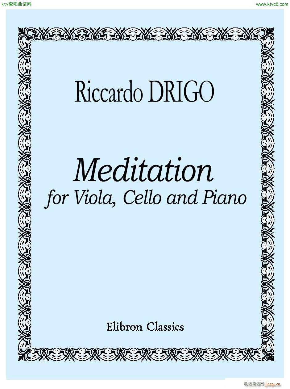 Drigo Meditation Viola Cello Piano(����V)1