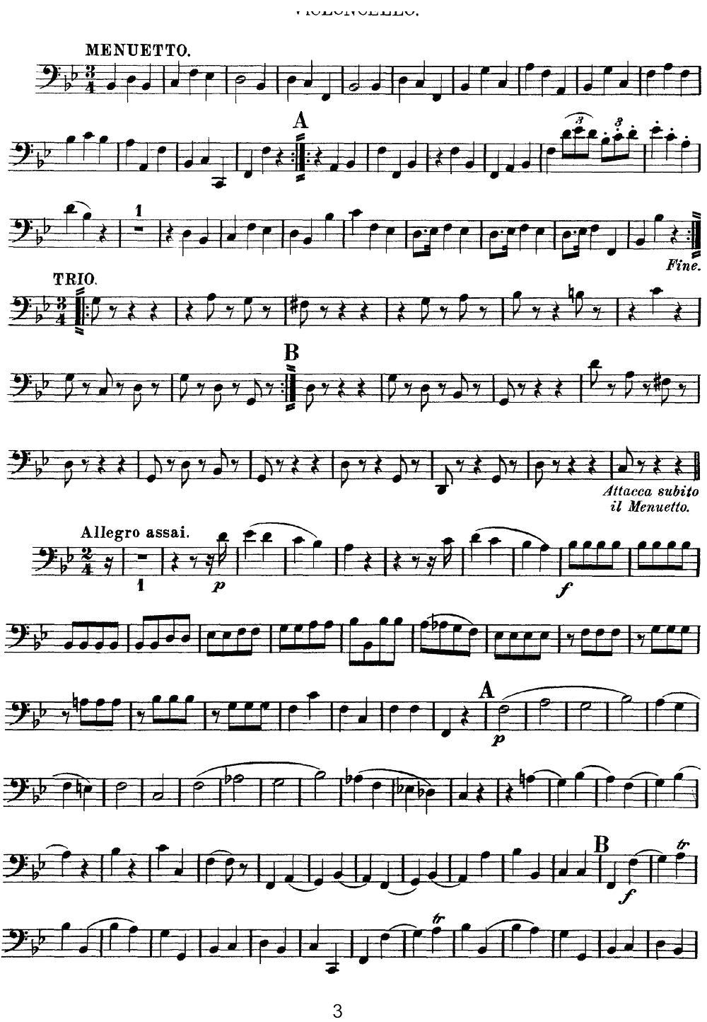 Mozart Quartet No 12 in Bb Major K 172 Cello(ʮ�ּ�����)3