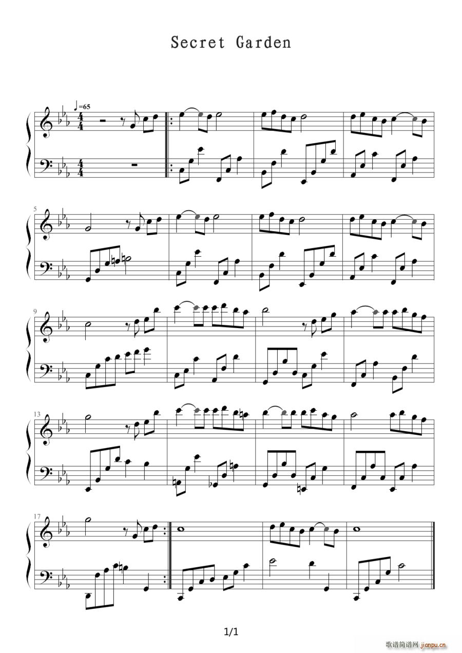 ���؈@֮�� Songs From A Secret Garden(ʮ�ּ�����)1