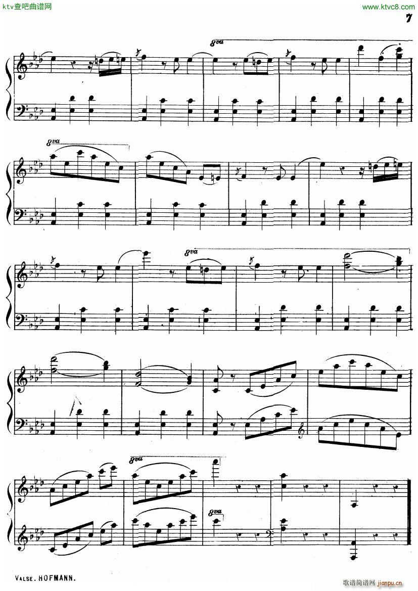 Hofmann Valse in Ab(����V)7