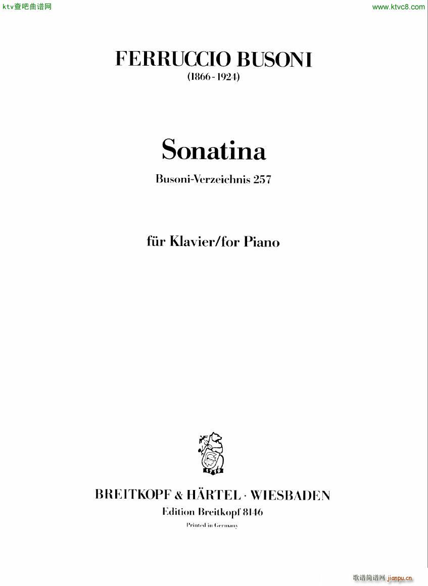 Busoni Sonatina a Moll(����V)1