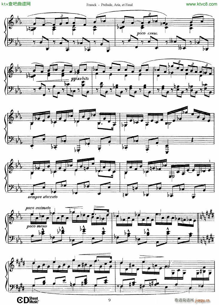 Franck Pr��lude Aria et Final(����V)9