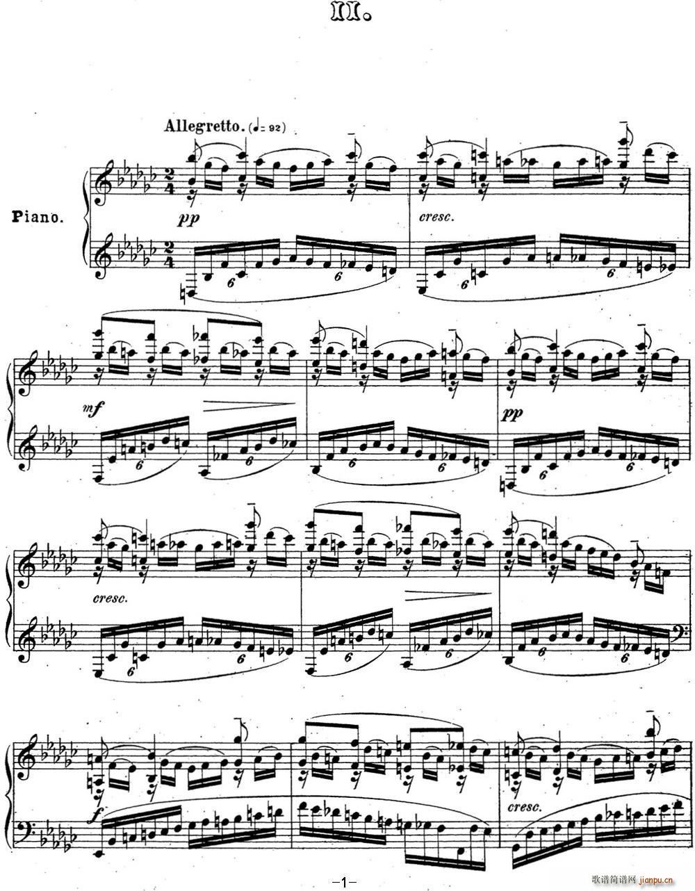 ���լ����Z�� ����(l�� )˲�g Op 16 No 2 ��eС�{(����V)1