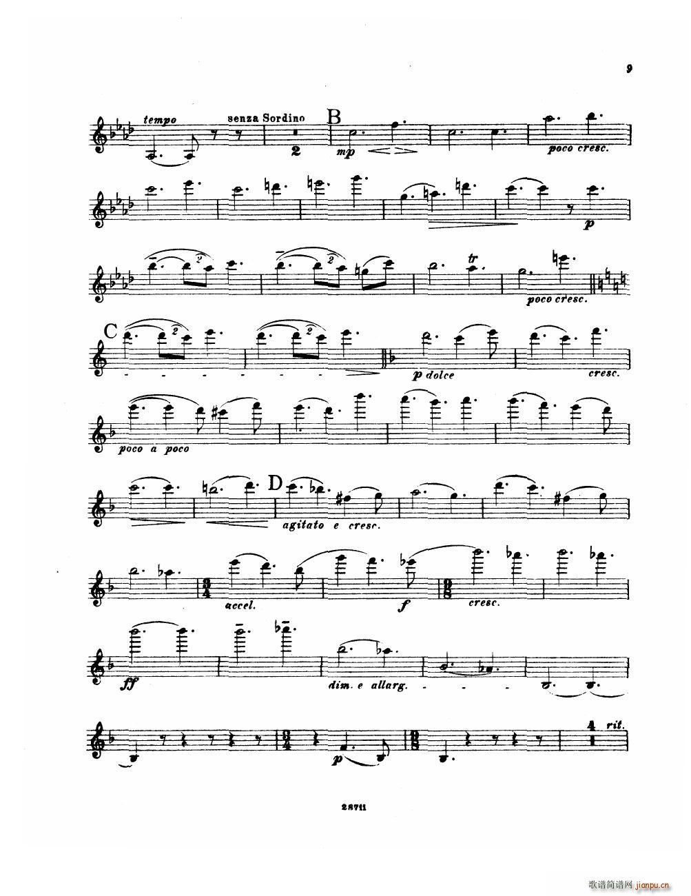 Bowen Suite for violin and piano violin part(����V)9