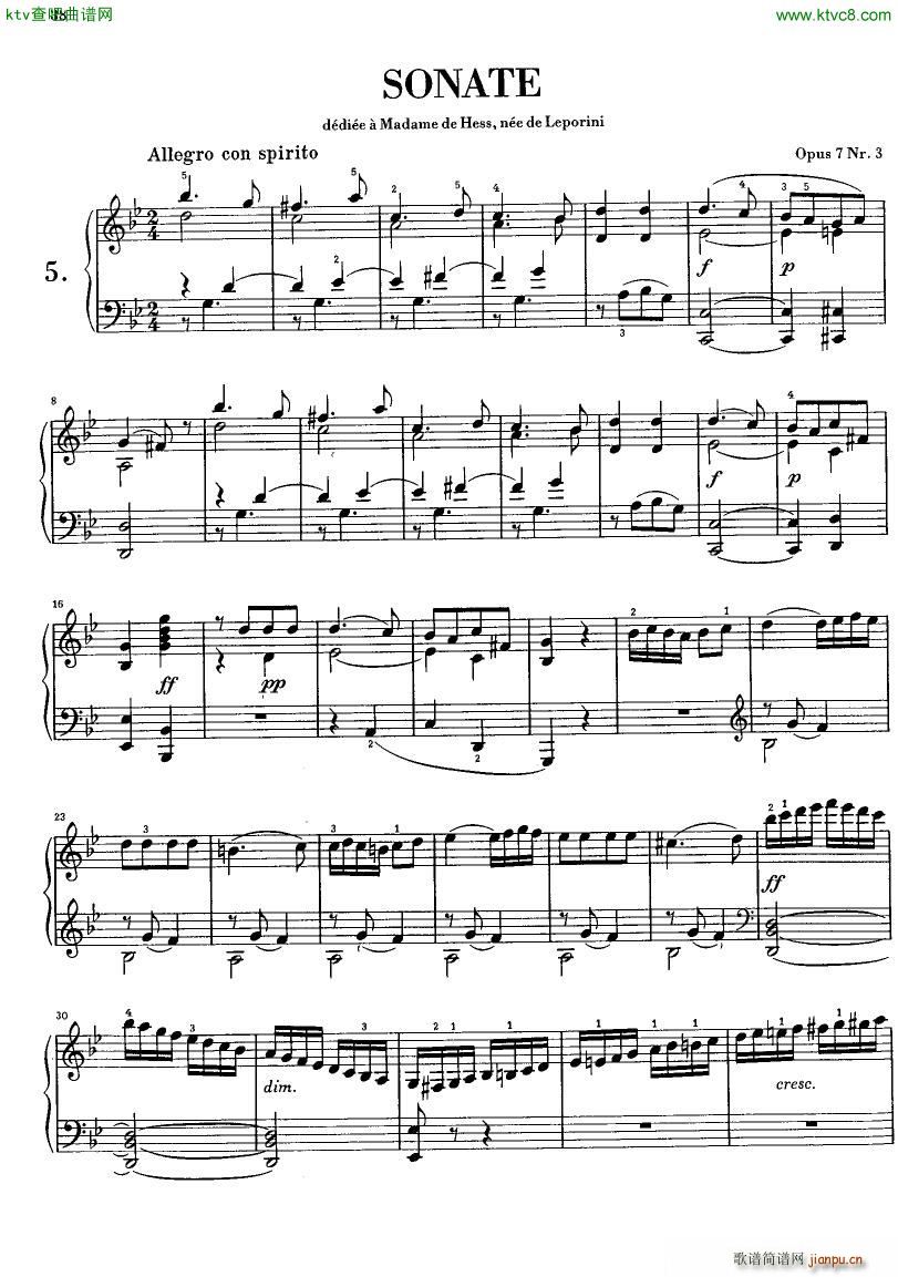 Clementi Sonate op 7 No 3(����V)1