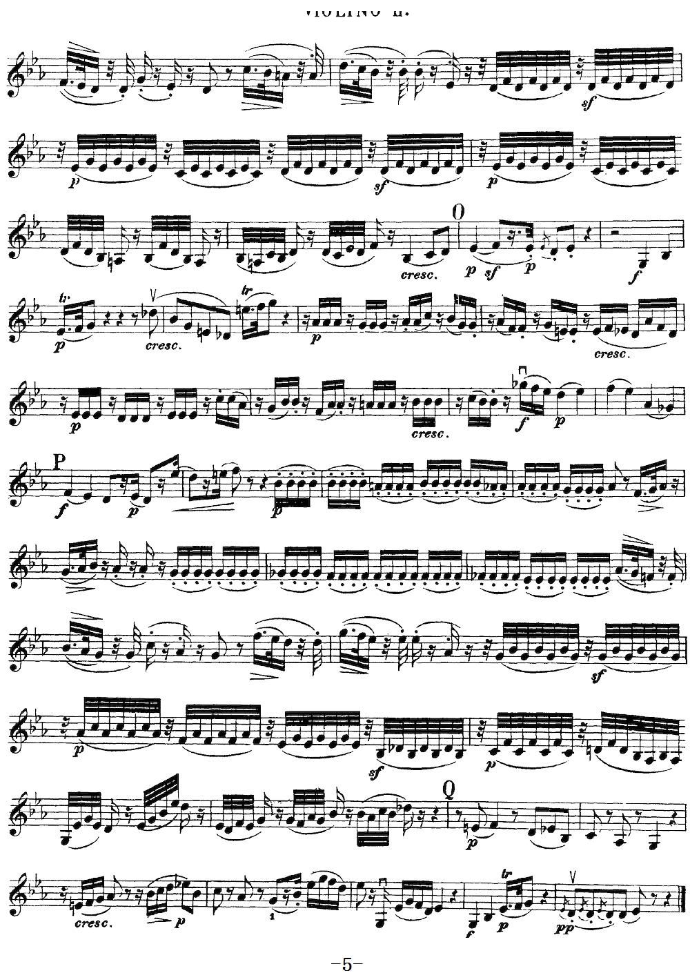 Mozart Quartet No 17 in Bb Major K 458 Violin 2(ʮ�ּ�����)5