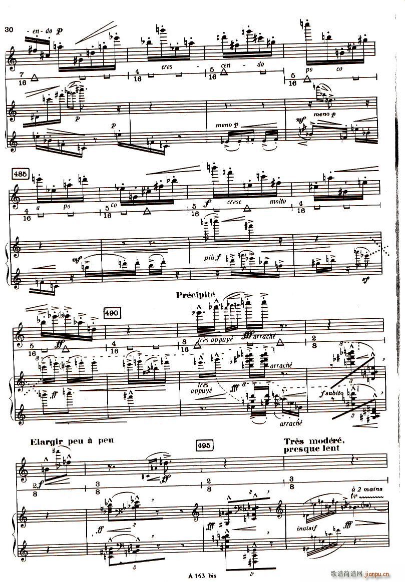 Boulez Sonatine Pour Flute Et Piano(����V)29