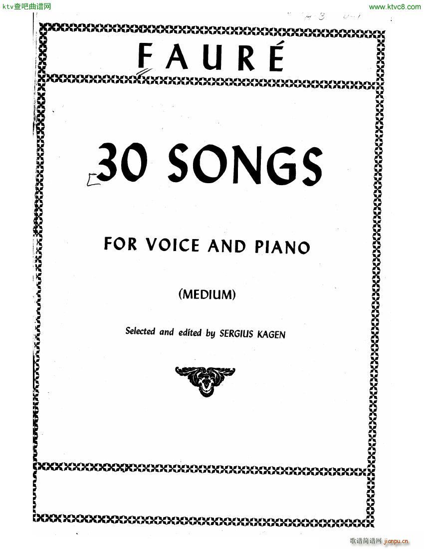 Faure 30 Songs ��(����V)27