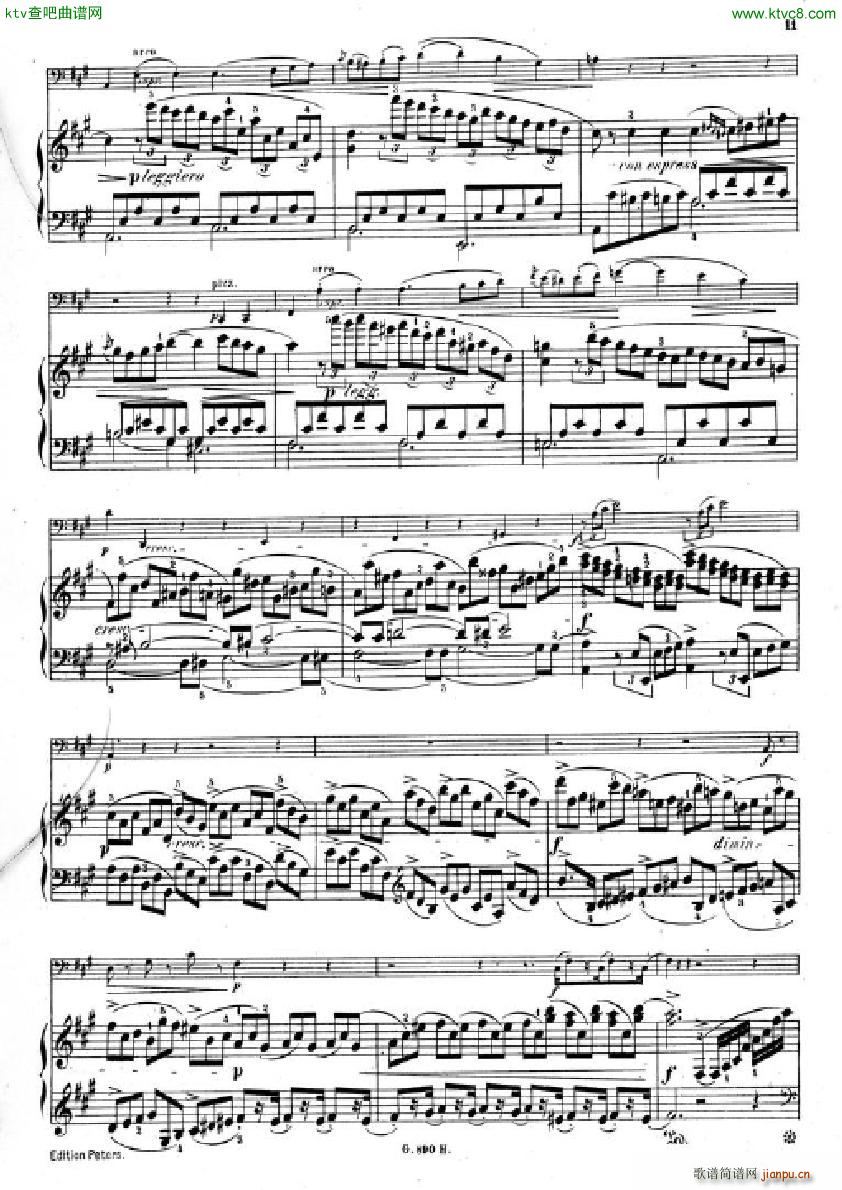 Hummel Sonata for cello and piano(����V)9