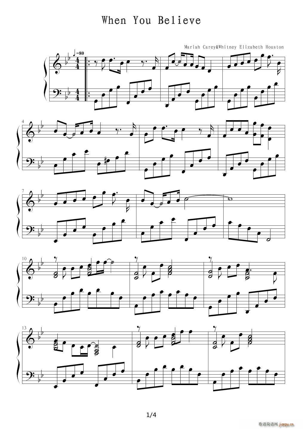 When You Believe �����������}�� ��B�{(����V)1