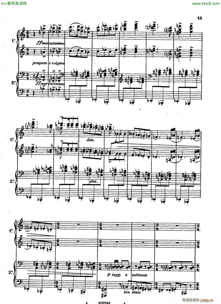 Casella Five Easy Pieces Pupazzetti 4 hands 1915(����V)15