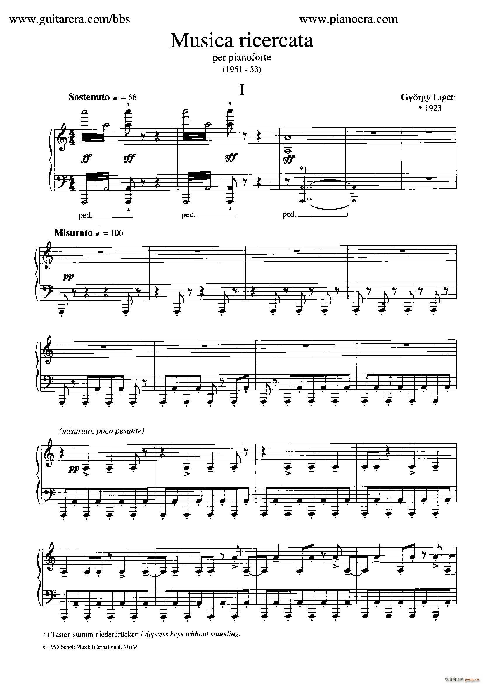 Musica Ricercata ����(l�� )���� 1(����V)1