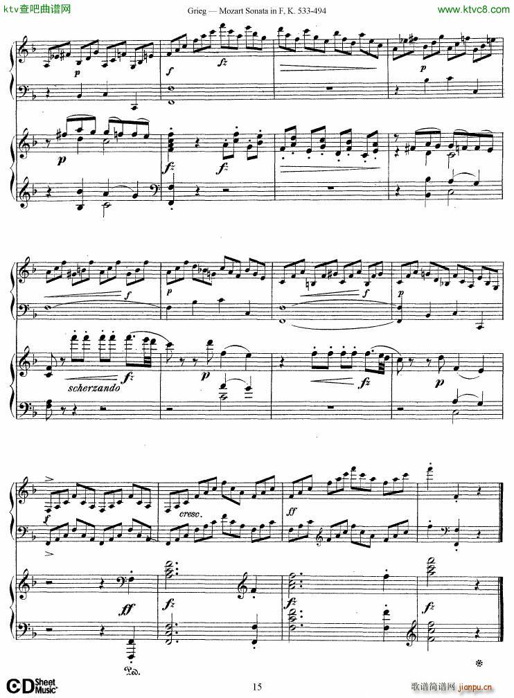Grieg Sonata K 533 Mozart 2nd Piano Grieg(����V)15