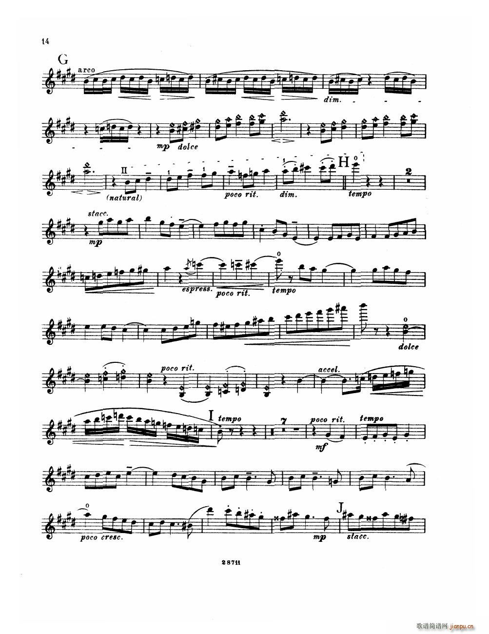 Bowen Suite for violin and piano violin part(����V)14