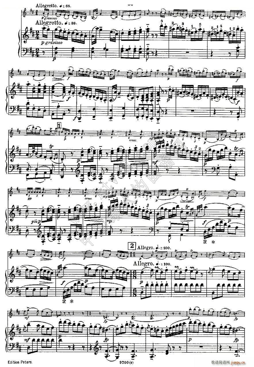 Mozart Violin Sonata No 3 KV 306 ����С�������Q��(С�����V)12