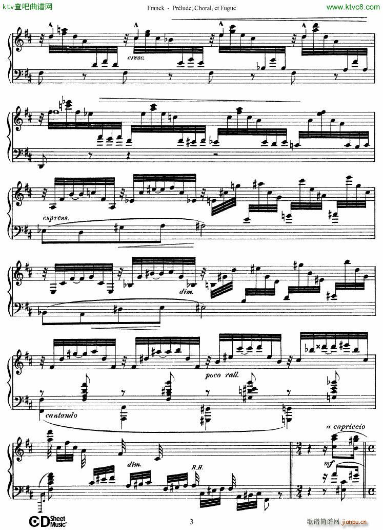 Franck Pr��lude Choral et Fugue(����V)3