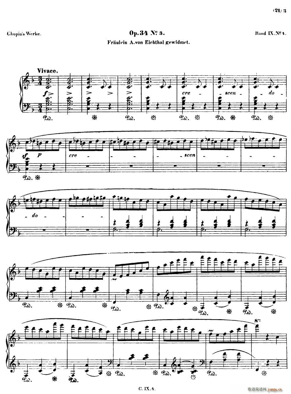 Valse brillante Op34 No3 F���{�A���A����Op 34 3(����V)1