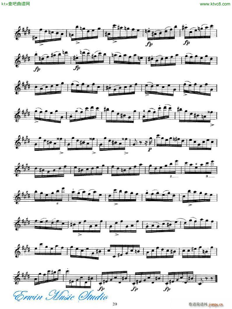 �_�� 24���S����Pierre Rode 24 Caprices 18 34(ʮ�ּ�����)3