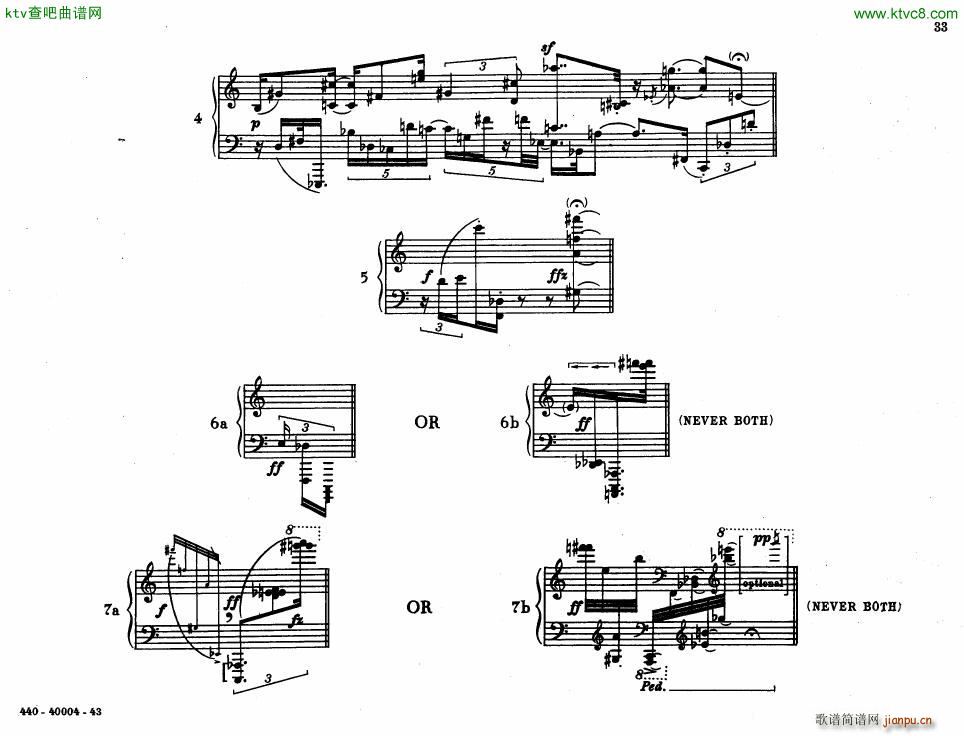 Bolcom 12 etudes for piano(����V)33