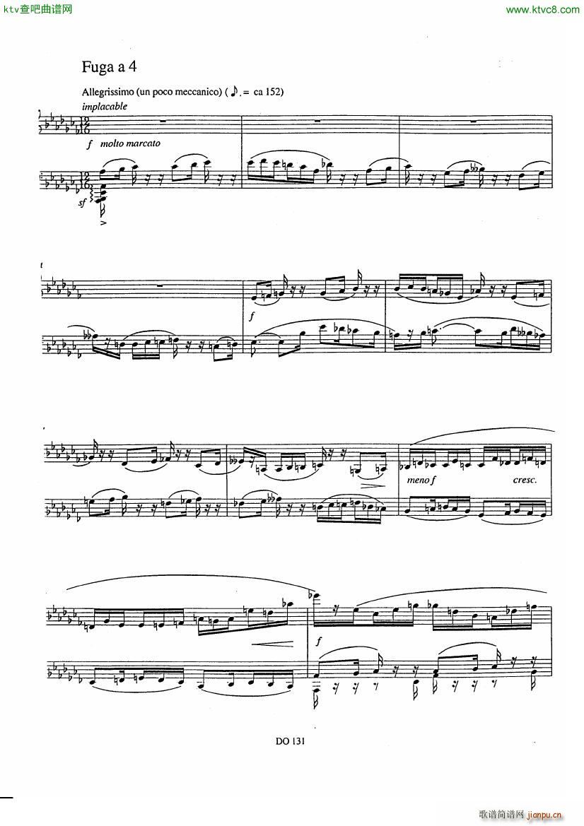 Etude No 12 Pr��lude et Fugue(����V)8